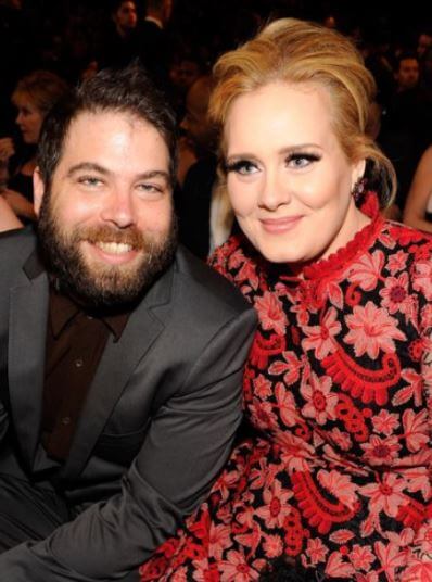 Clary Fisher ex-husband Simon Konecki with Adele.